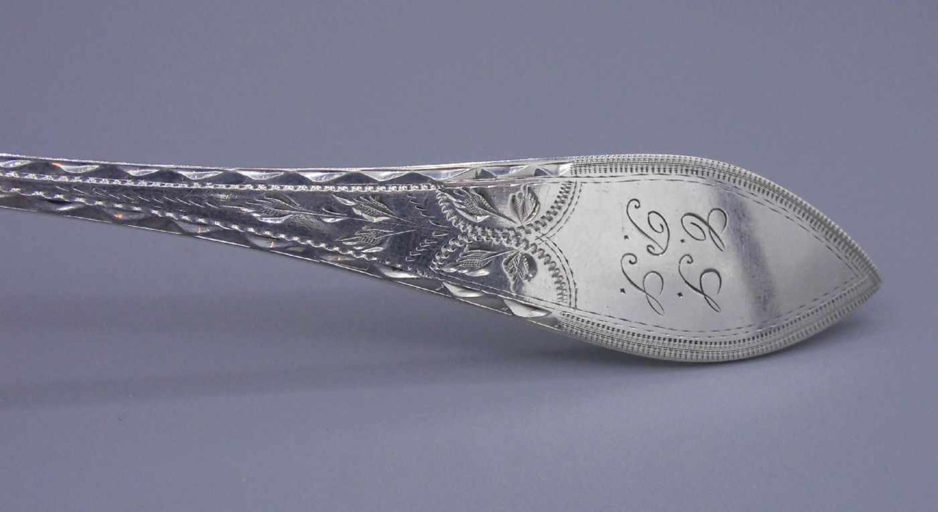 VORLEGER / GEBÄCKHEBER / silver pastry server, 800er Silber (51 g), Dänemark, gepunzt mit - Bild 2 aus 5