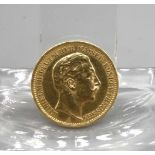 GOLDMÜNZE: DEUTSCHES REICH - 20 MARK / gold coin, Kaiserreich / Preußen, 1907, 900er Gold (7,9