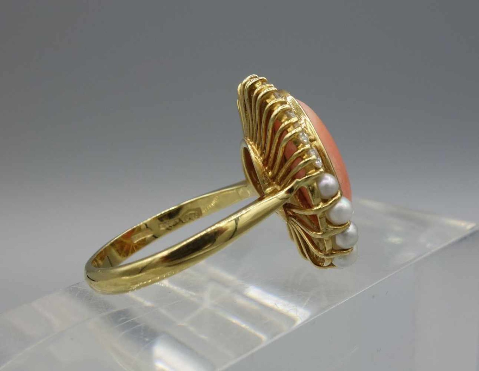 DESIGNER RING "WILLY WIEMANN - MERAN / ITALIEN", 750er Gelbgold (9,4 Gramm), zusätzlich gemarkt - Bild 4 aus 5