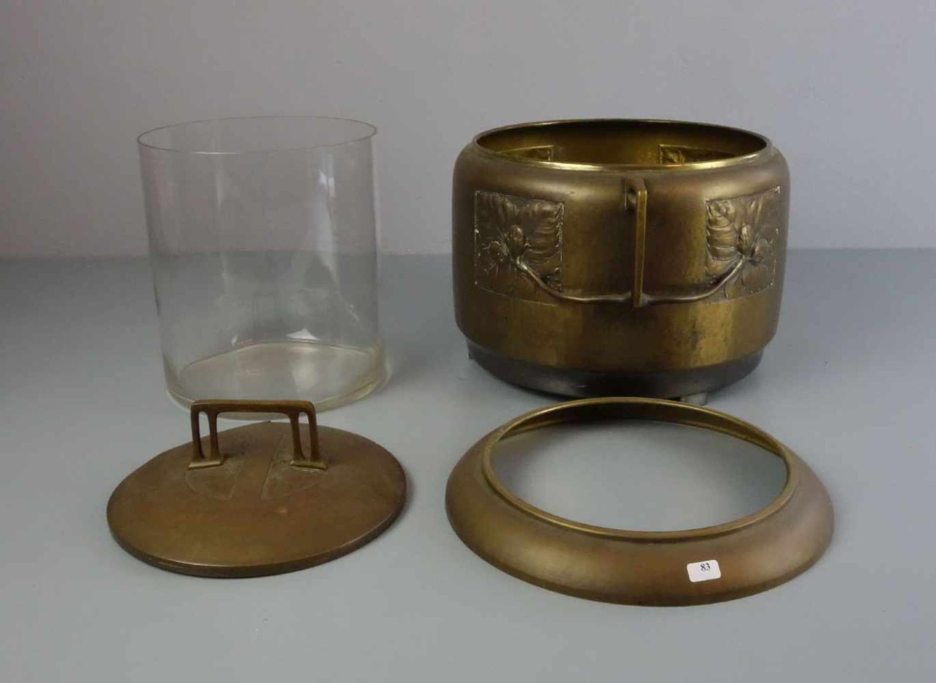 JUGENDSTIL BOWLE / art nouveau punchbowl, WMF - Württembergische Metallwarenfabrik Geislingen, - Bild 3 aus 4