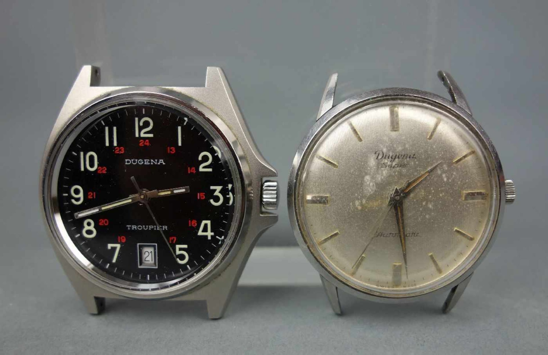 PAAR ARMBANDUHREN - DUGENA / wristwatches, 2. H. 20. Jh., Manufaktur Dugena - Deutsche