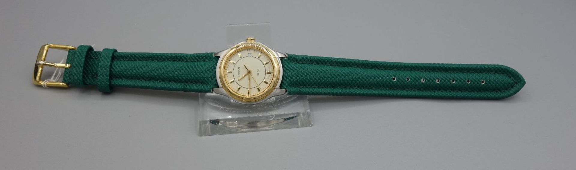 DAMEN ARMBANDUHR TISSOT / Ladies Wristwatch, Quarz-Uhr. Rundes Edelstahlgehäuse in Bicolor (Stahl/ - Bild 2 aus 7