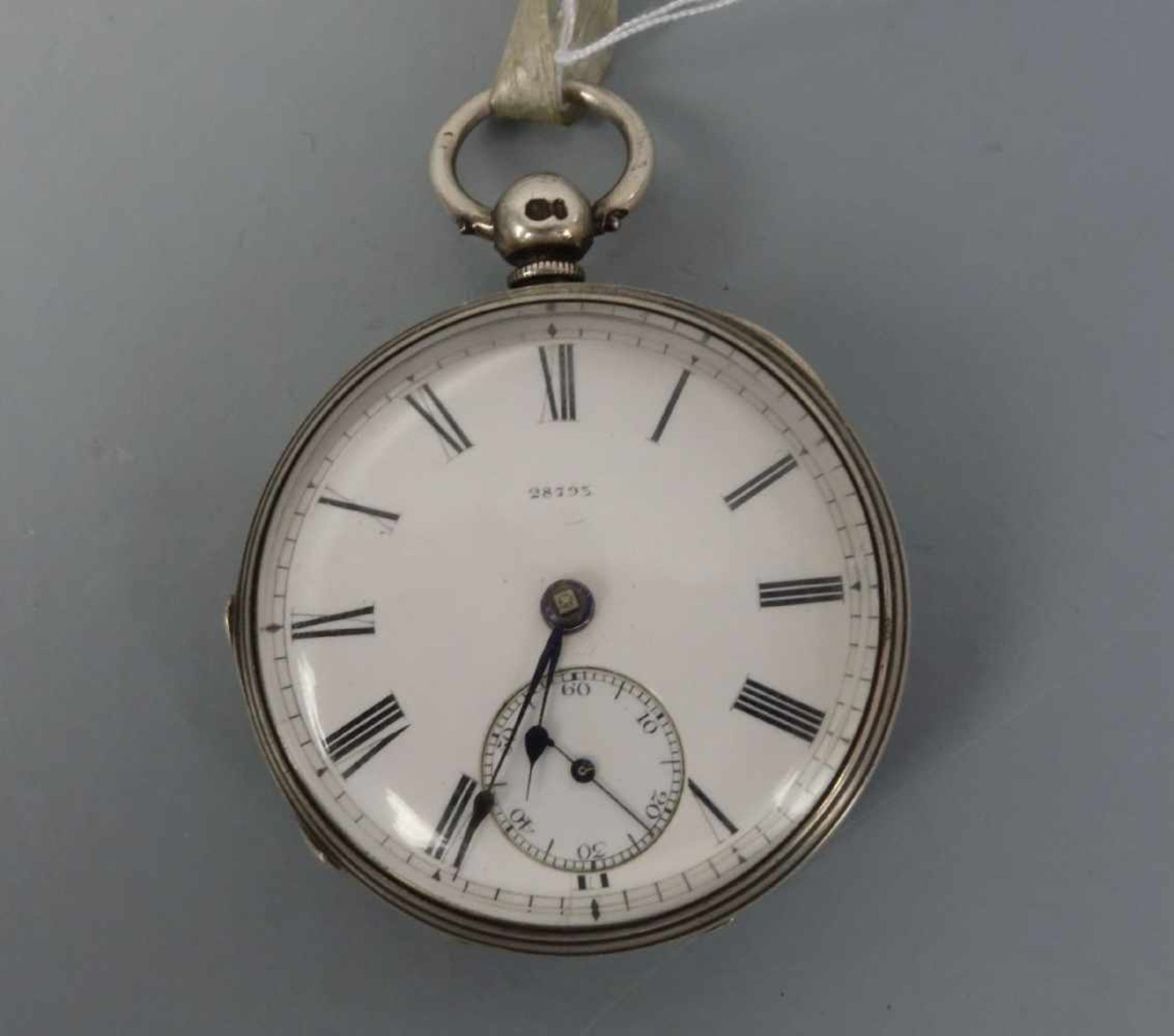 ENGLISCHE SCHLÜSSELTASCHENUHR / TASCHENUHR / open face pocket watch, 19. Jh., Consular Case,