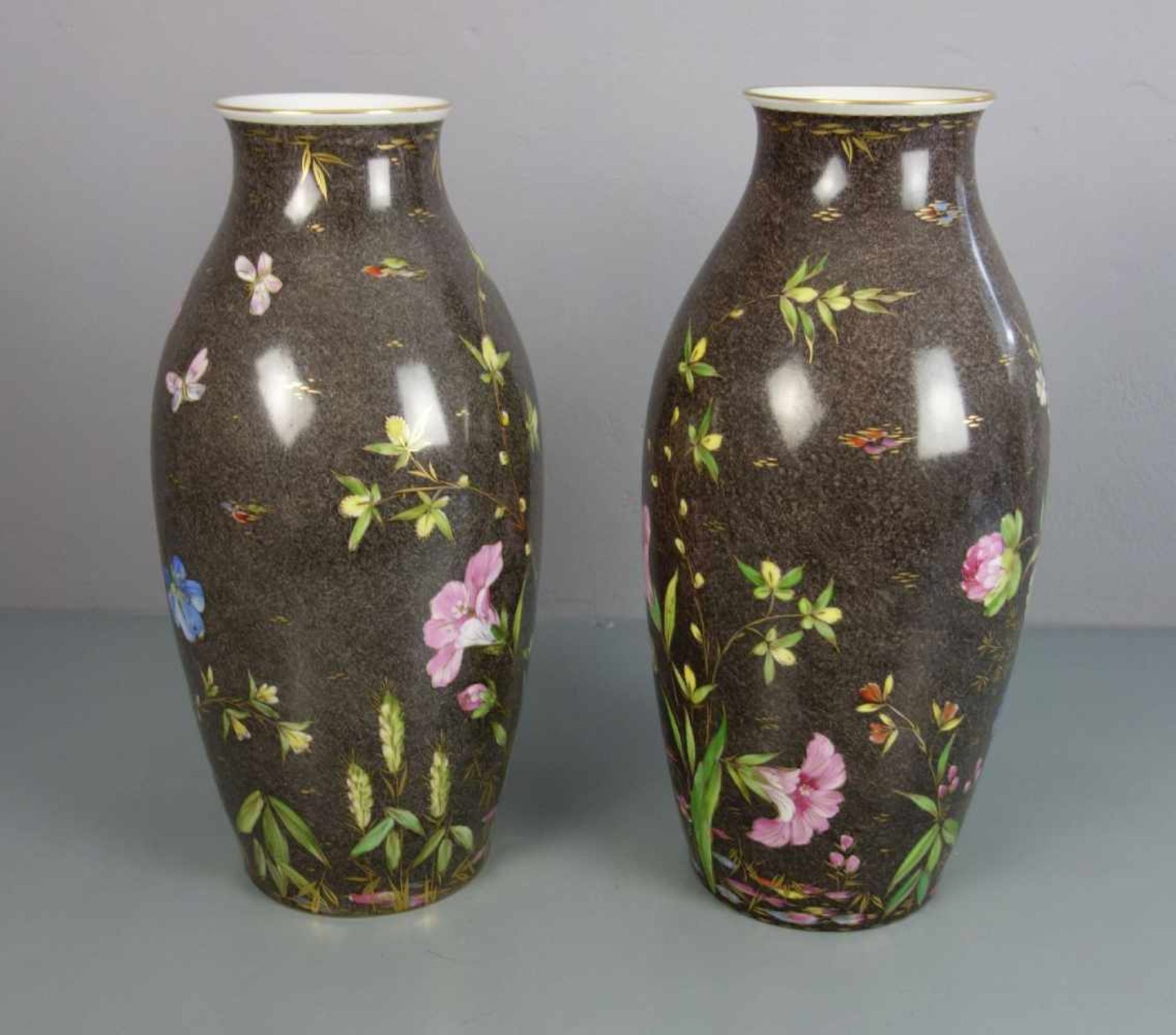 VASENPAAR / pair of vases, Manufaktur Rosenthal, 1950er / 1960er Jahre. Balusterform mit - Bild 3 aus 7