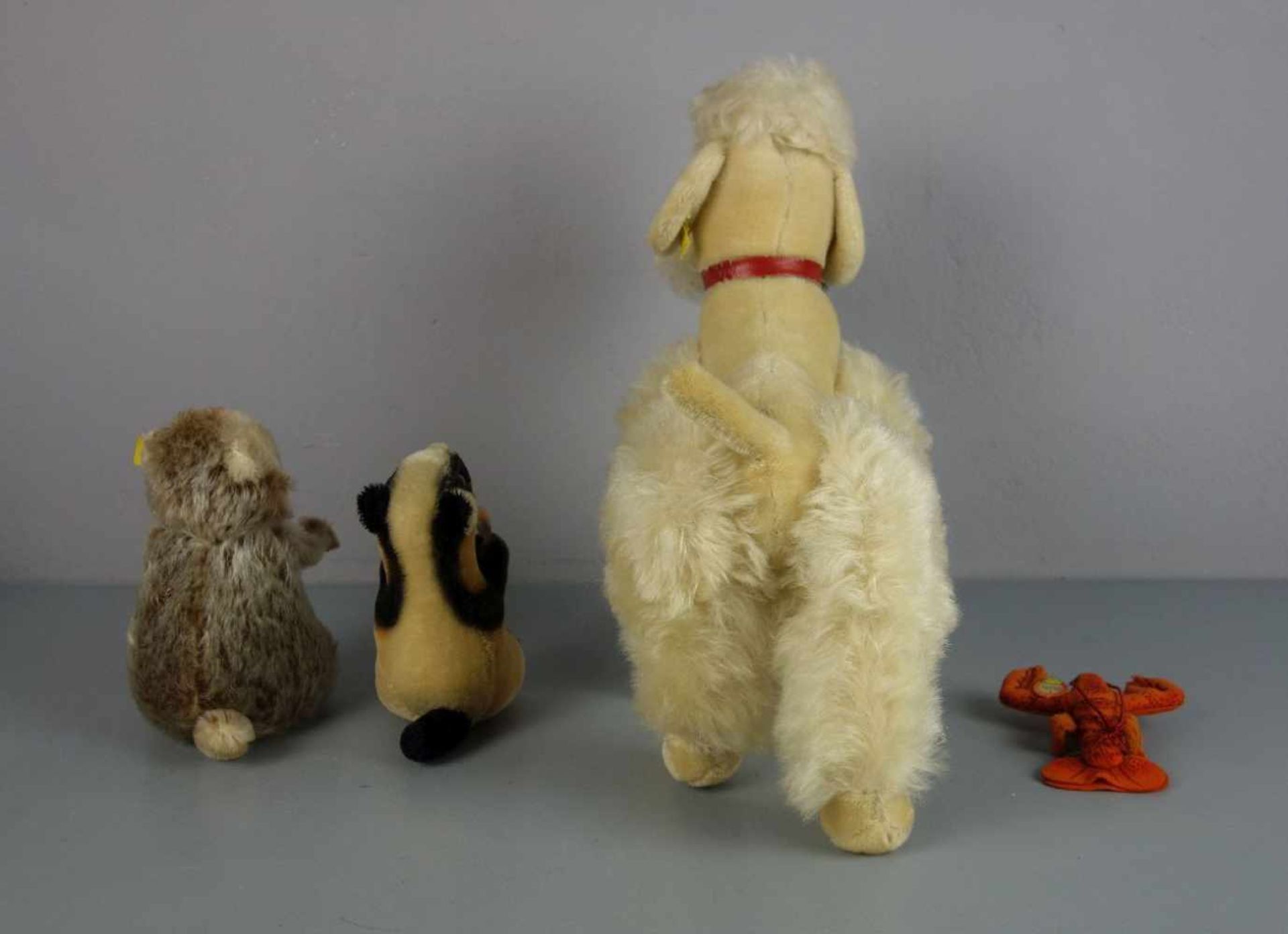 KONVOLUT STEIFF PLÜSCHTIERE - 4 Stück / cuddle toys, 20. Jh., Manufaktur Steiff in Giengen / - Bild 6 aus 7