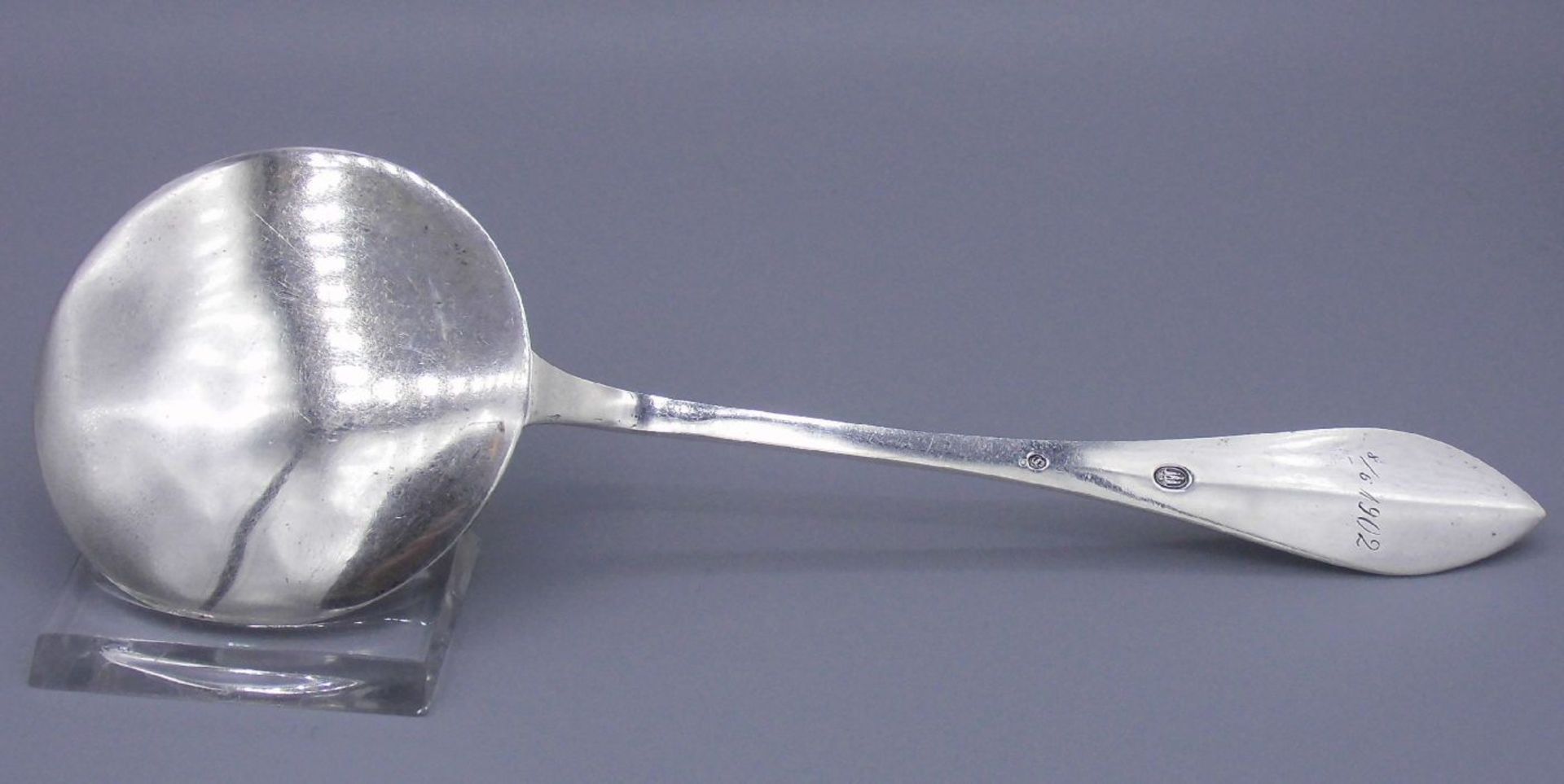 VORLEGER / GEBÄCKHEBER / silver pastry server, 800er Silber (51 g), Dänemark, gepunzt mit - Bild 4 aus 5