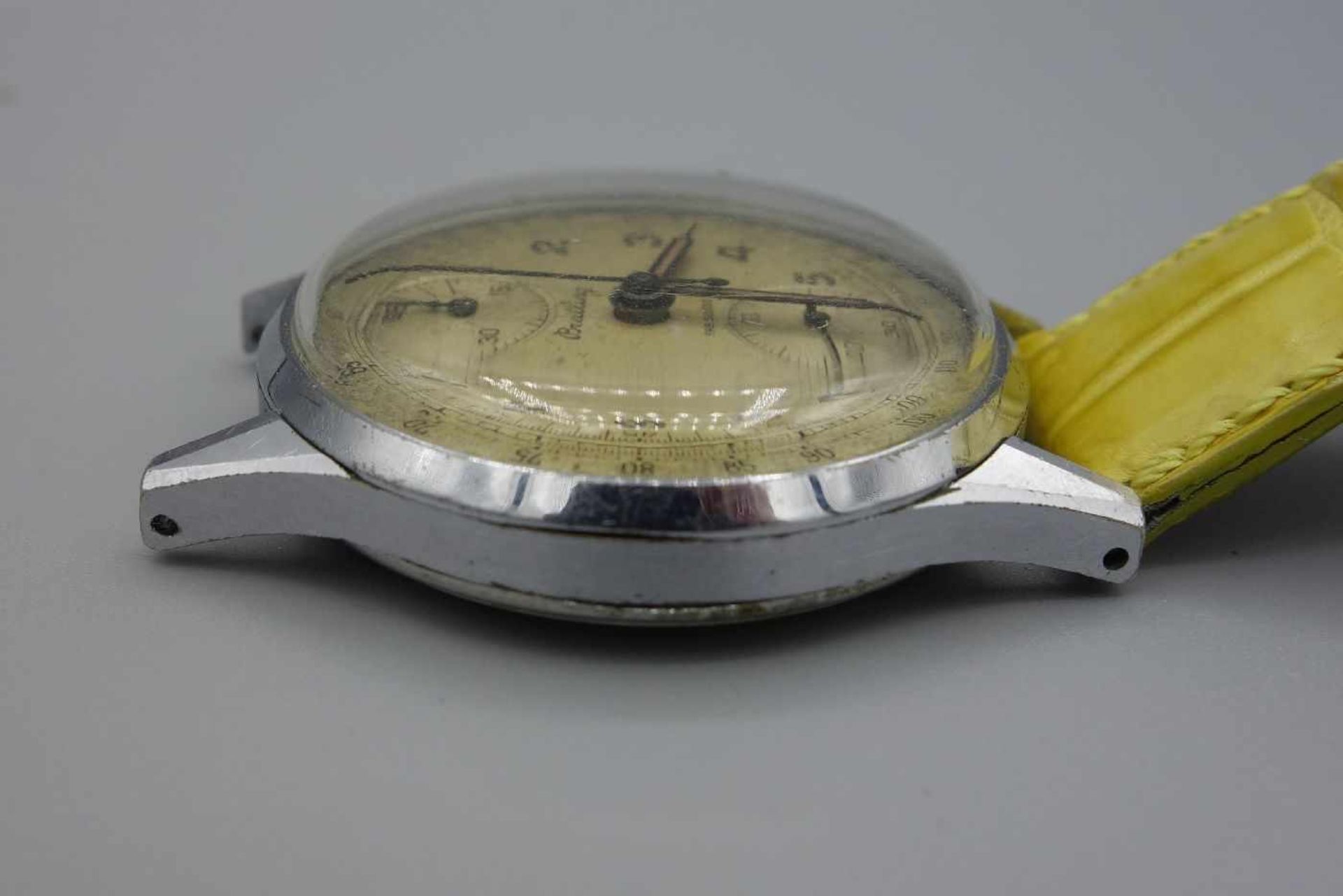 VINTAGE ARMBANDUHR- BREITLING / CHRONOGRAPH / wristwatch, Handaufzug, Manufaktur Breitling / - Bild 8 aus 9