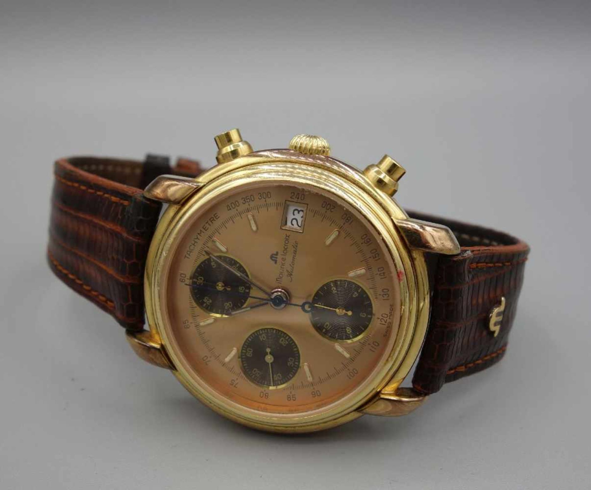 ARMBANDUHR / CHRONOGRAPH: MAURICE LACROIX - Croneo / wristwatch, Manufaktur Maurice Lacroix /