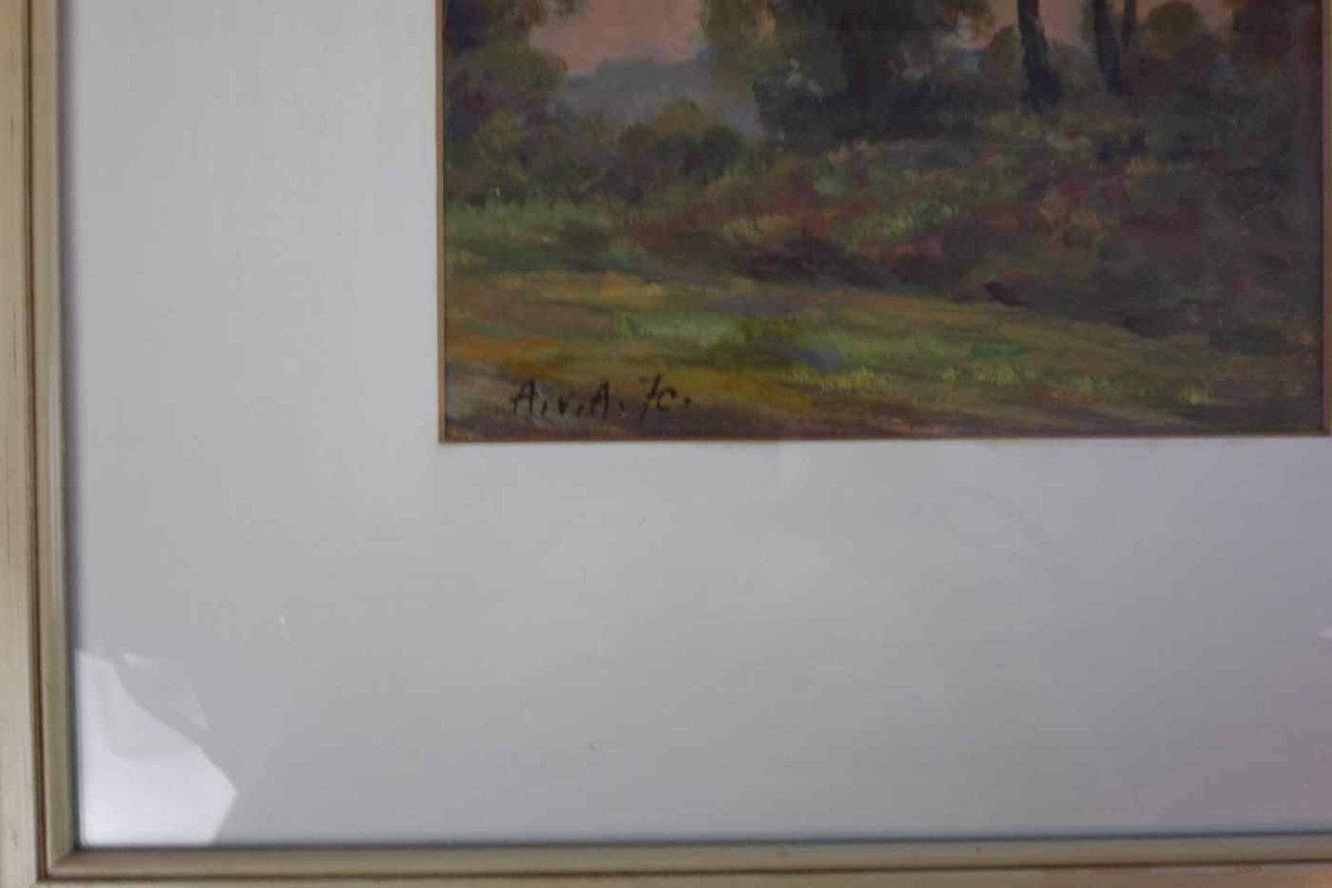 VON ASSAULENKO, ALEXEJ (Kiew 1913 - 1989 Kiel), Gemälde / painting: "Landschaft im abendlichen Licht - Image 2 of 3