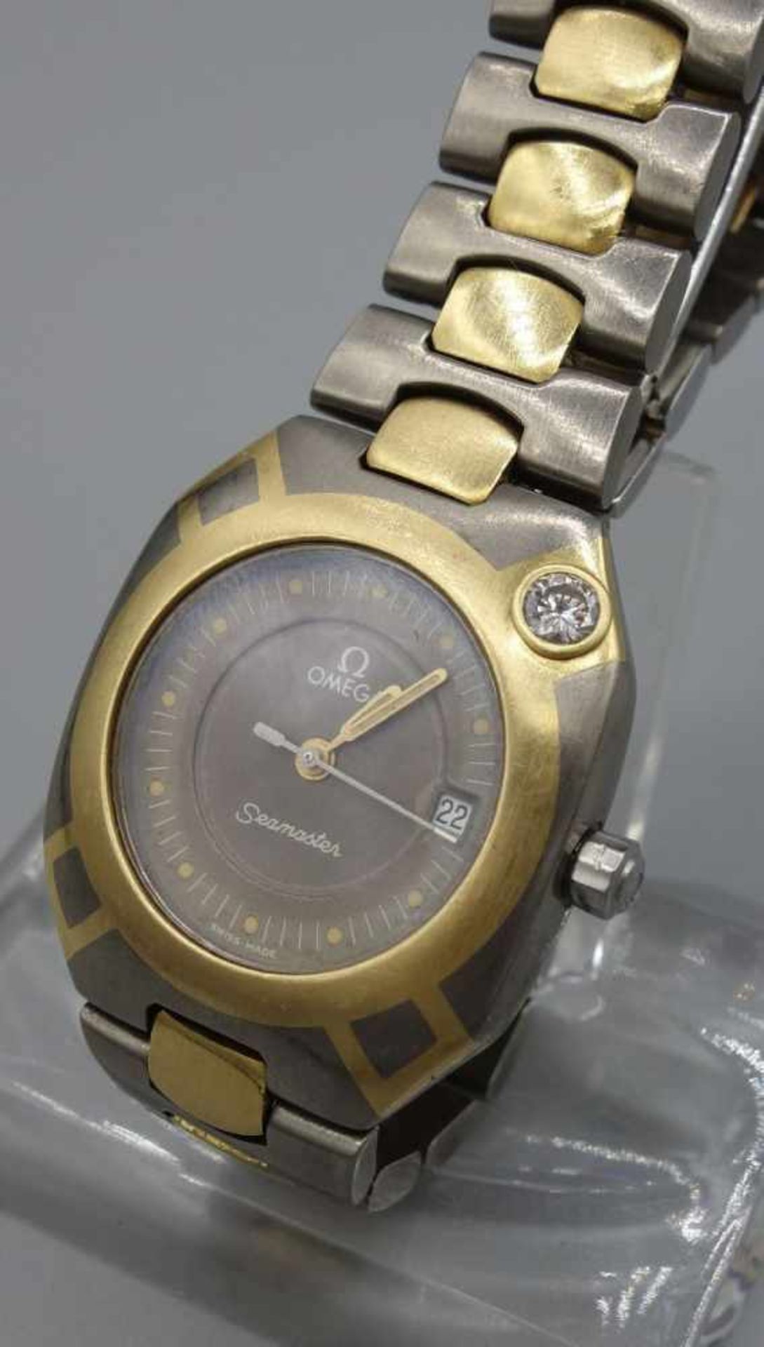 VINTAGE DAMEN-ARMBANDUHR OMEGA SEAMASTER POLARIS / wristwatch, Manufaktur Omega Watch Co. S.A. / - Image 2 of 5