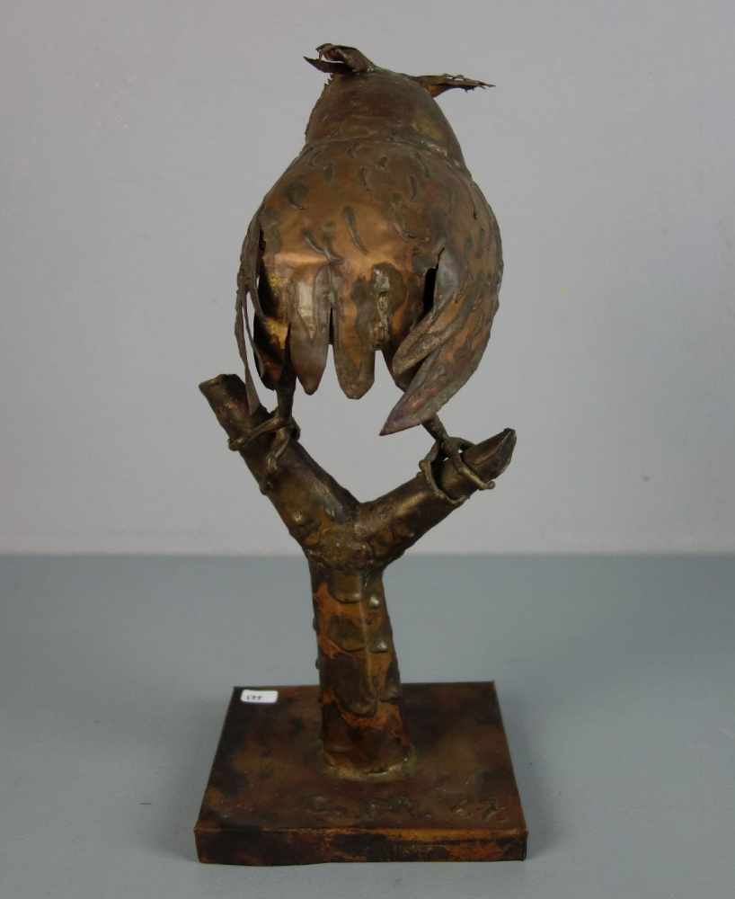 MONOGRAMMIST (C. M.; Bildhauer des 19./20. Jh.), Skulptur / sculpture: "Eule", Kupfer, in Handarbeit - Image 4 of 5