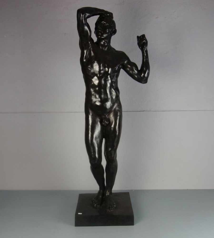 RODIN, AUGUSTE (Paris 1840-1917 Meudon): Skulptur / sculpture: "L´âge d'airain" (Originaltitel) / "
