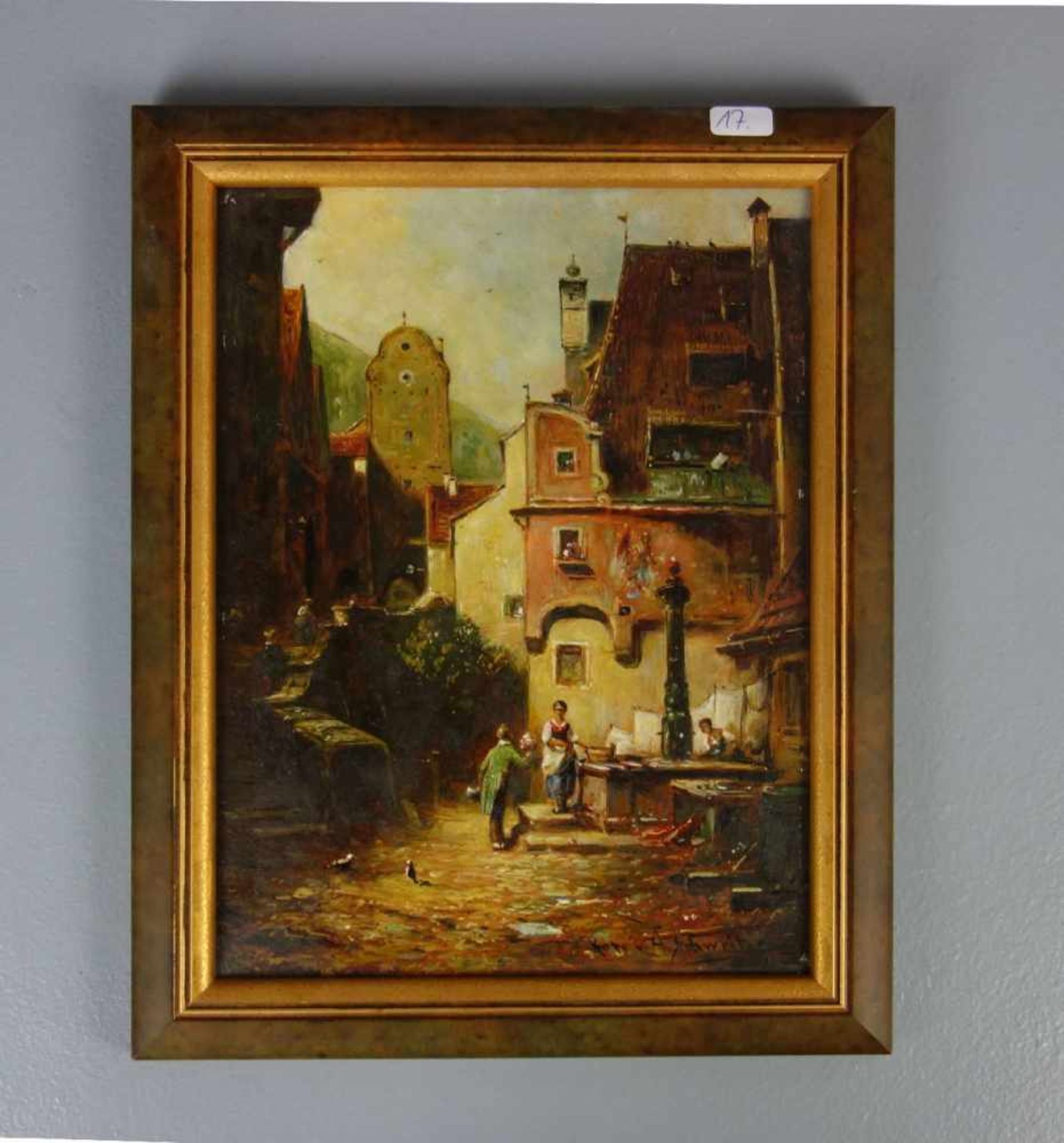 SCHWEITZER, ALFRED (1882-1960), Gemälde / painting, Kopie nach Karl Spitzweg: "Der ewige