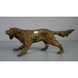 ANIMALIER / TIERBILDHAUER DES 19./20. JH., Skulptur / sculpture: "Jagdhund" / hunting dog,