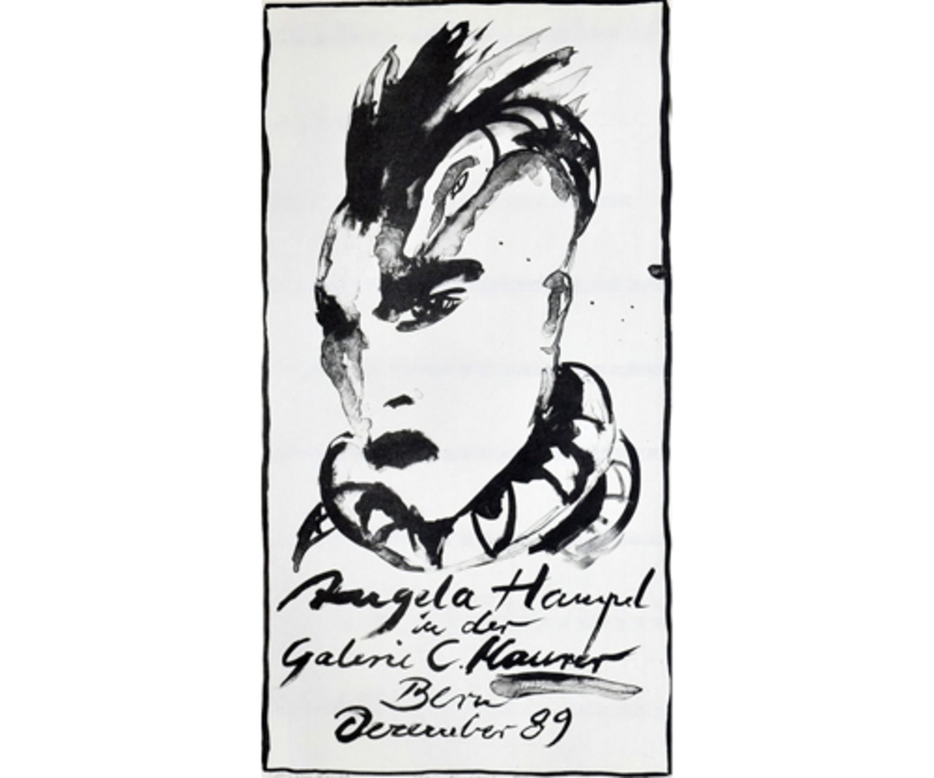 Angela HAMPEL, *1956 Räckelwitz; Konvolut Ausstellungsplakate; Lithographien; best. aus a) " - Image 4 of 4