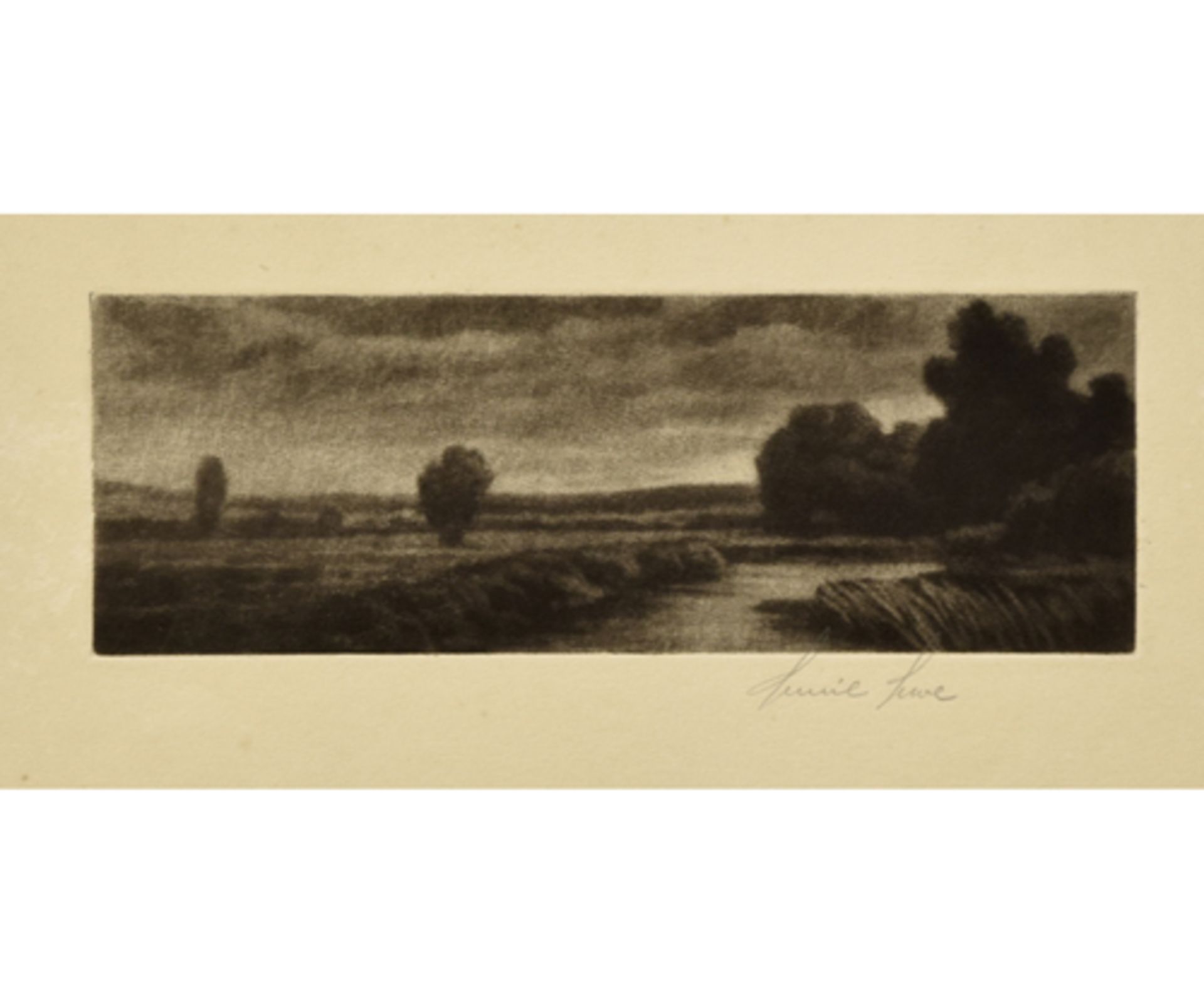 Emil EWE, *1882 Berlin; 11 Bl. Radierungen; unterschiedliche Formate; dazu: Bleistiftzeichnung " - Bild 4 aus 5