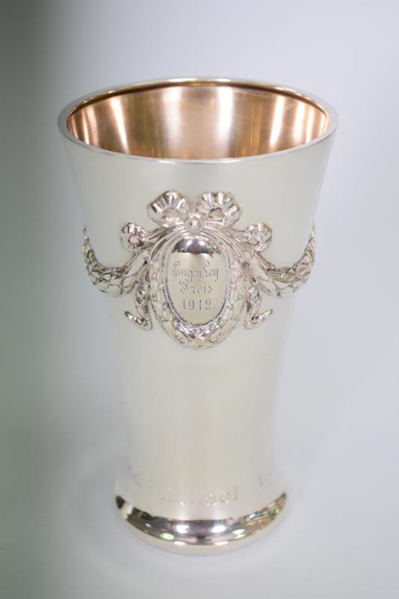 Silber Pokal "Eugen Ley Preis 1912"Mindestpreis 280Bezeichnung Silber Pokal "Eugen Ley Preis 1912"