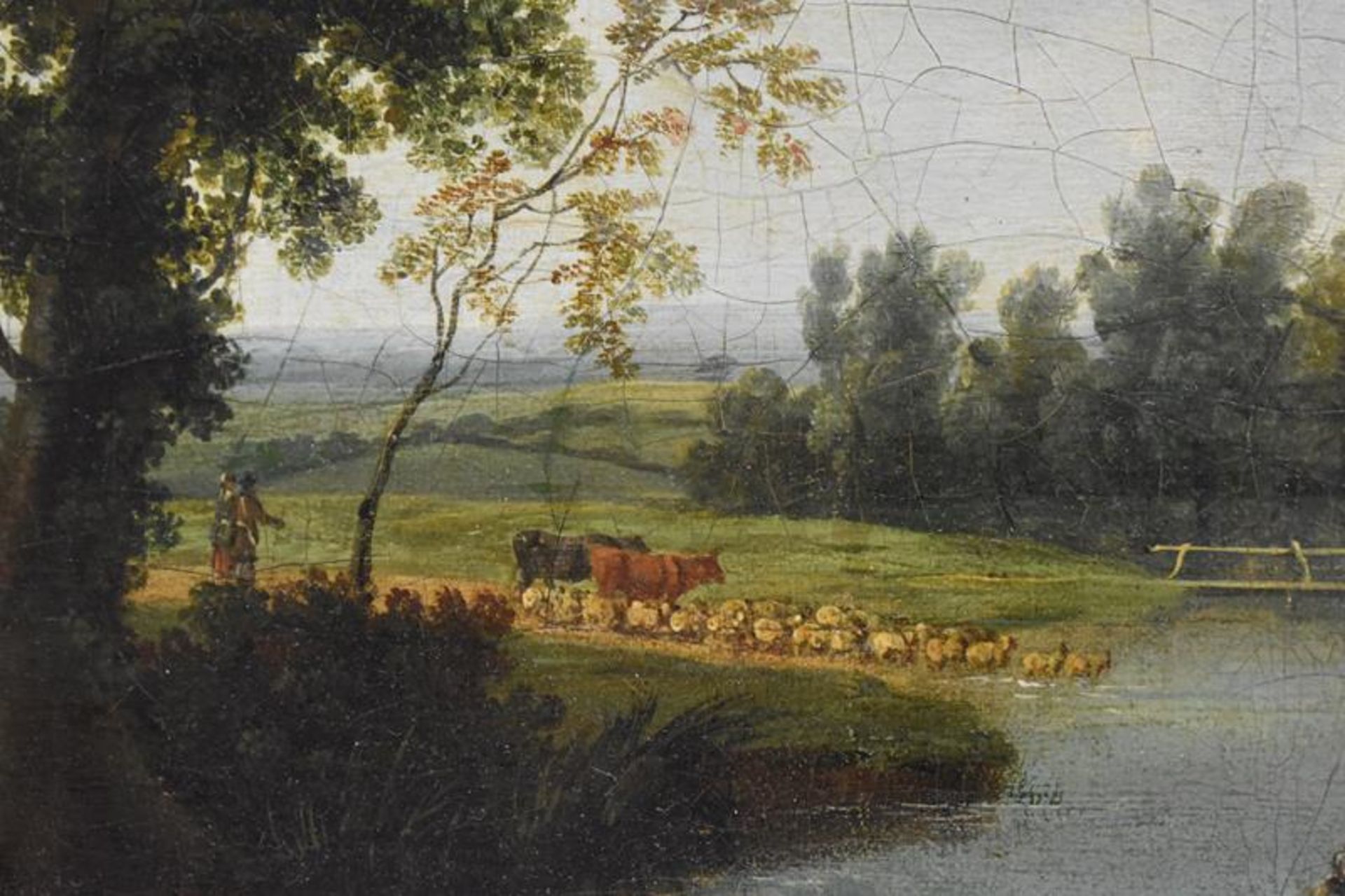 Patrick Nasmyth (1787-1831) Flusslandschaft mit KühenMindestpreis 2000Bezeichnung Patrick Nasmyth ( - Bild 4 aus 8