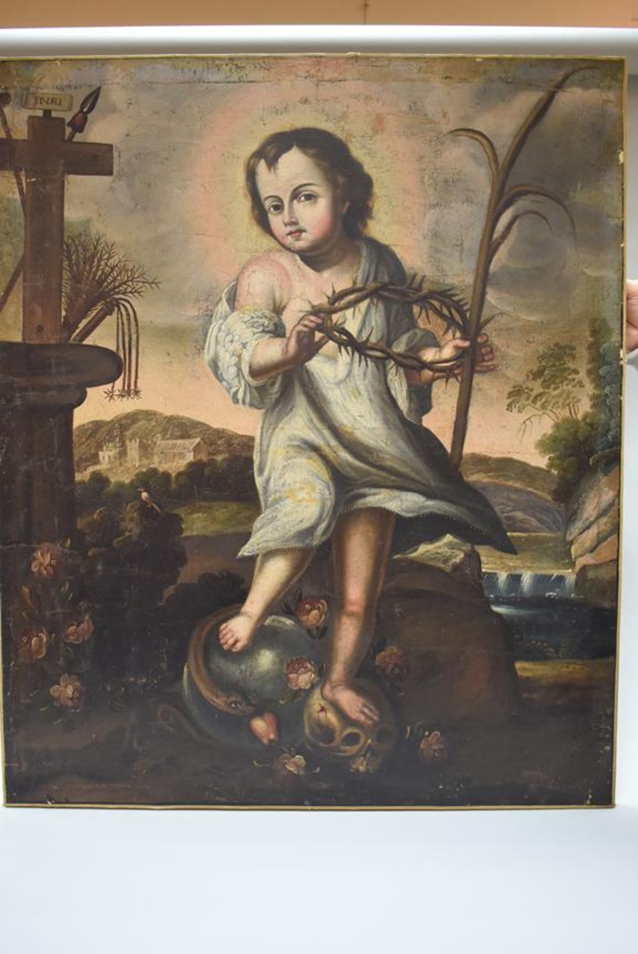 Italienischer Meister um 1680 Jesus mit der Dornenkrone Italienischer unbekannter Altmeister,