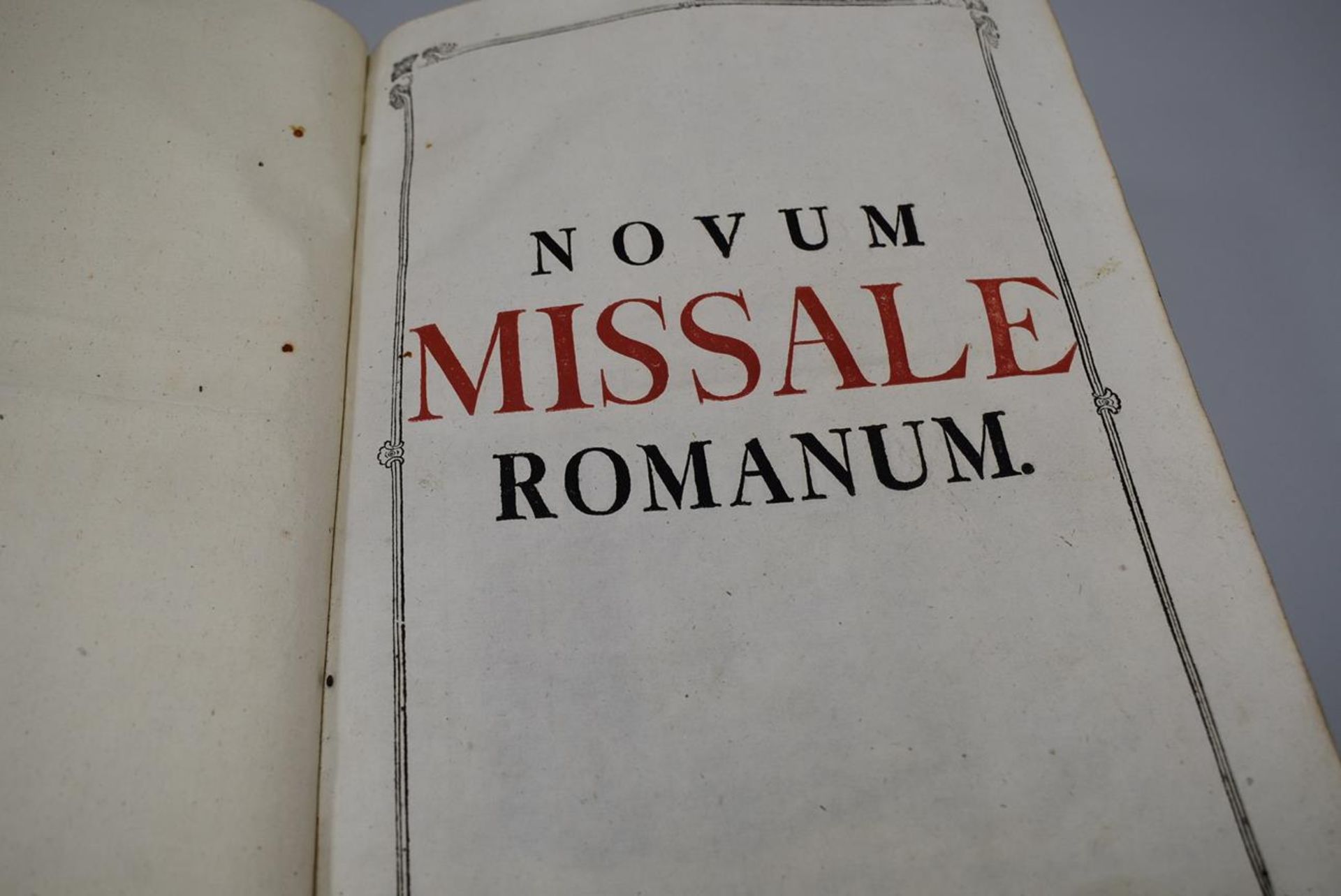 Novum Missale Romanum von 1771 mit Kupferstichen und Holzschnitten- - -19.00 % buyer's premium on - Bild 2 aus 7