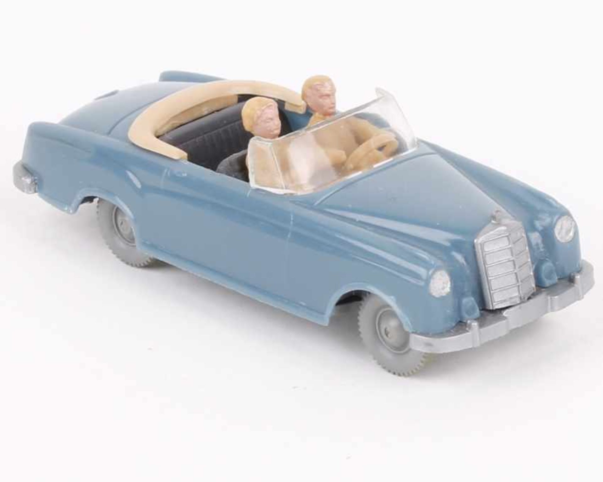 WikingMercedes 220 Cabrio mit Figuren h'azurblau143/3g, neuwertig