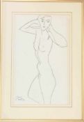 HENRI MATISSE, FRAUENAKT, Druck, 1950Hinter Glas gerahmt, im Druck signiert und datiert.