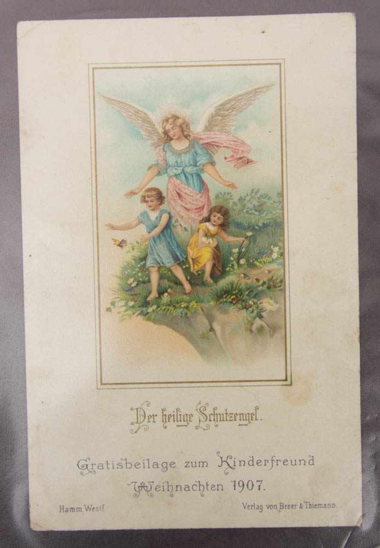 MINIATUR-GEBETSBUCH UND HEILIGEN-KARTEN. Papier/Leder/Farbdruck, Deutschland um 1900" - Bild 2 aus 6
