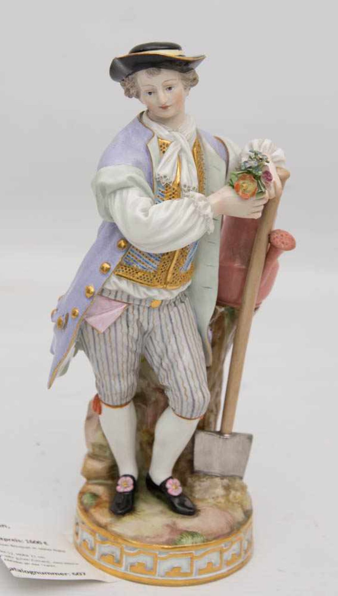 MEISSEN, Gärtner und Gärtnerin, Deutschland, 1820-1860.Der Gärtner ist in einem sehr guten - Image 15 of 16