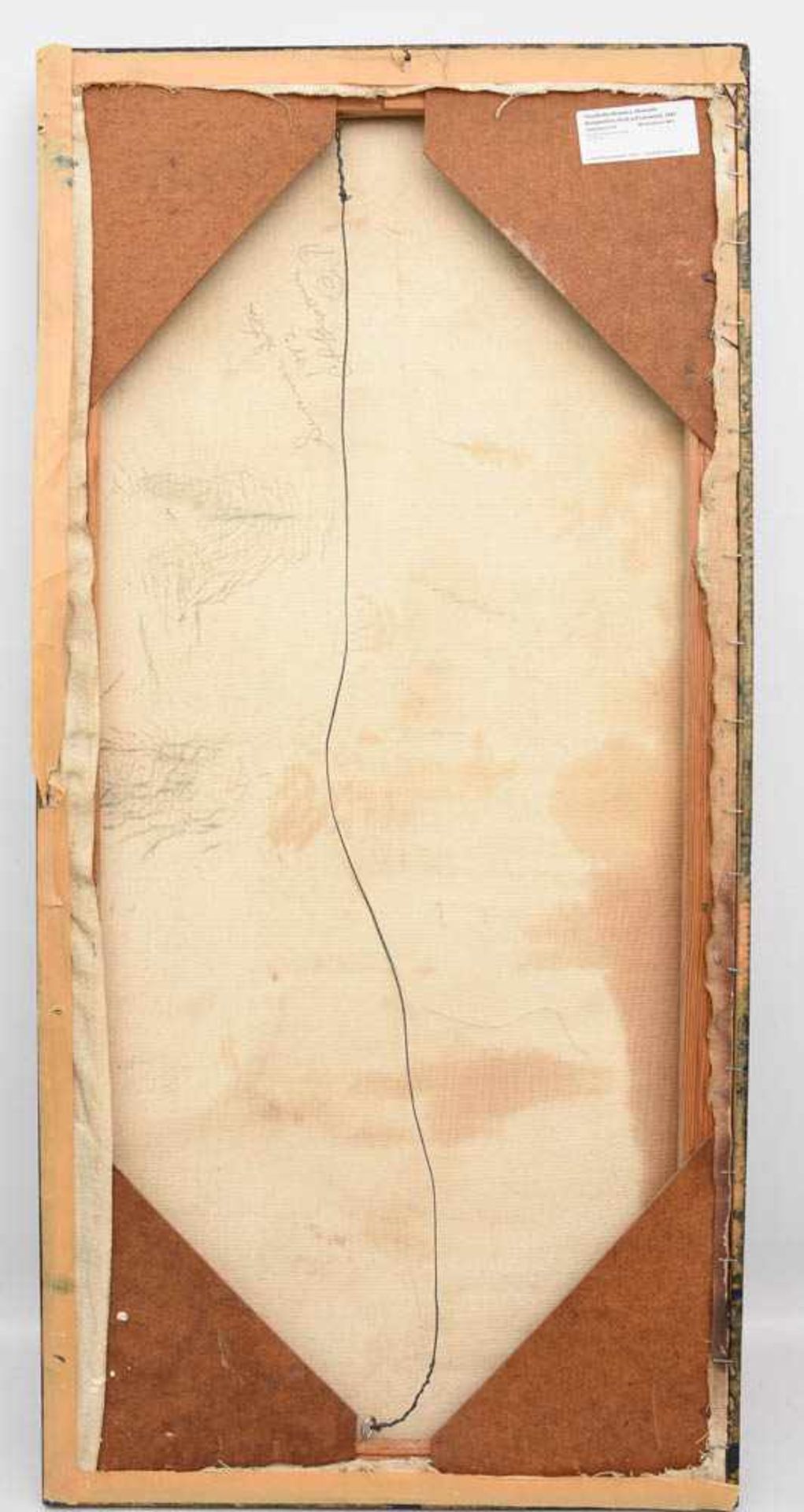 Claudia Rea Browers, Abstrakte Komposition, Acryl auf Leinwand, 1983Gerahmt und in gutem Zustand. 54 - Bild 3 aus 4