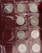 SILBERMÜNZEN, Konvolut, Diverse Sammelmünzen/UmlaufmünzenKonvolut bestehend aus:34 Silbermünzen