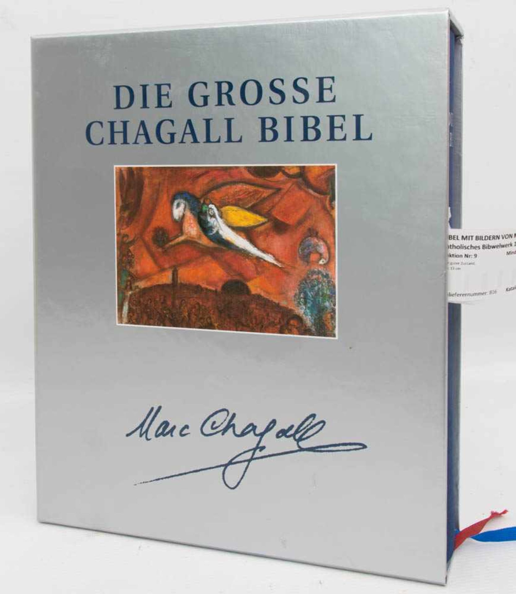 BIBEL MIT BILDERN VON MARC CHAGALL, katholisches Bibwelwerk 1998.Sehr guter Zustand28 x 33 cm