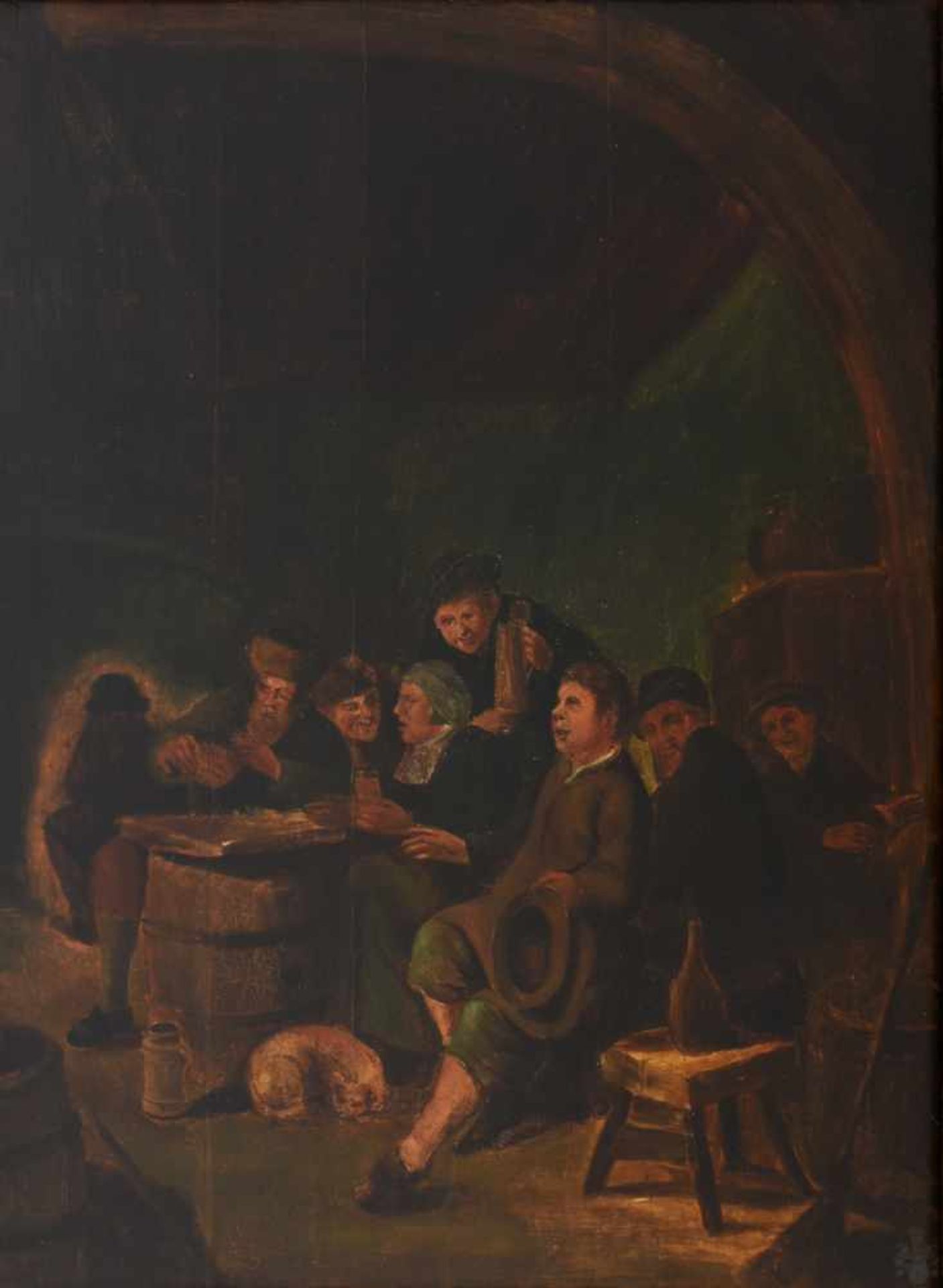 EGBERT VAN HEEMSKERK, (attr.) " Ratsherrenrunde", Öl auf Holzplatte, gerahmt, 17. JahrhundertGemälde - Bild 2 aus 7