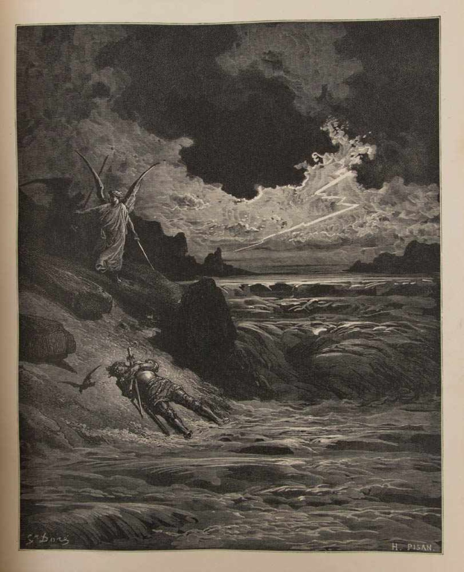 DANTE ALIGHIERI, Vision of Hell und Purgatory & Paradise , illusrtiert- Gustave Doré, 1891.Beide - Image 6 of 6