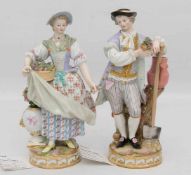 MEISSEN, Gärtner und Gärtnerin, Deutschland, 1820-1860.Der Gärtner ist in einem sehr guten