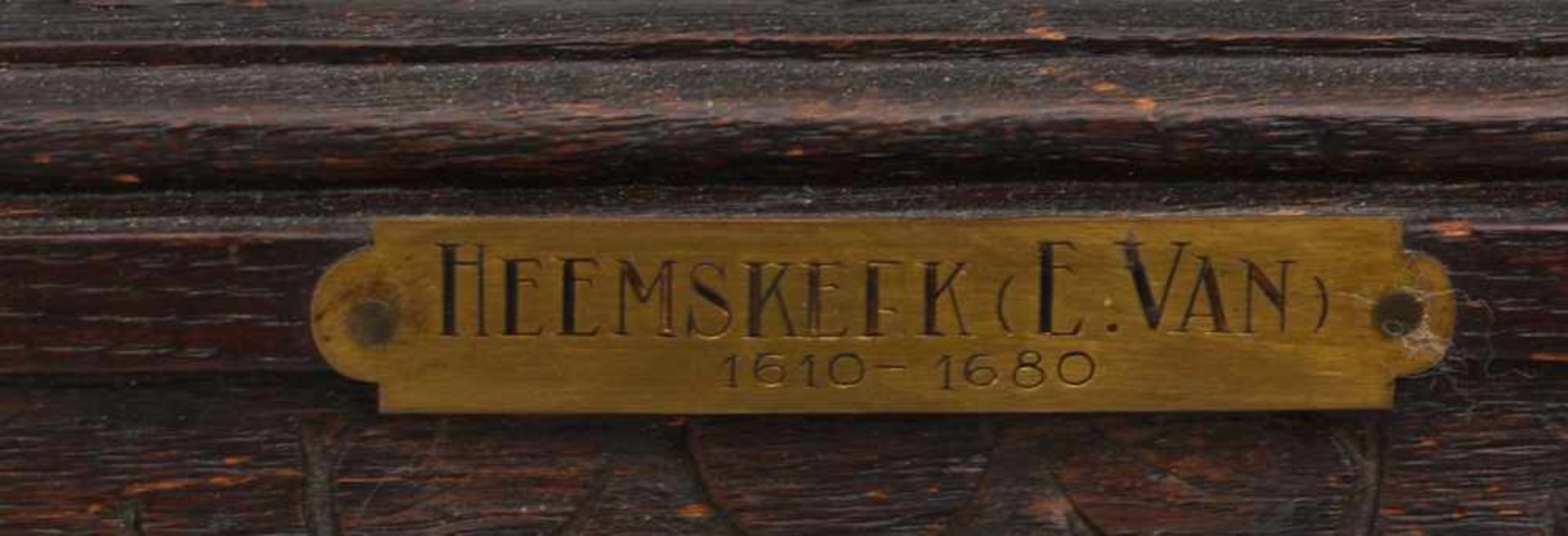 EGBERT VAN HEEMSKERK, (attr.) " Ratsherrenrunde", Öl auf Holzplatte, gerahmt, 17. JahrhundertGemälde - Bild 7 aus 7