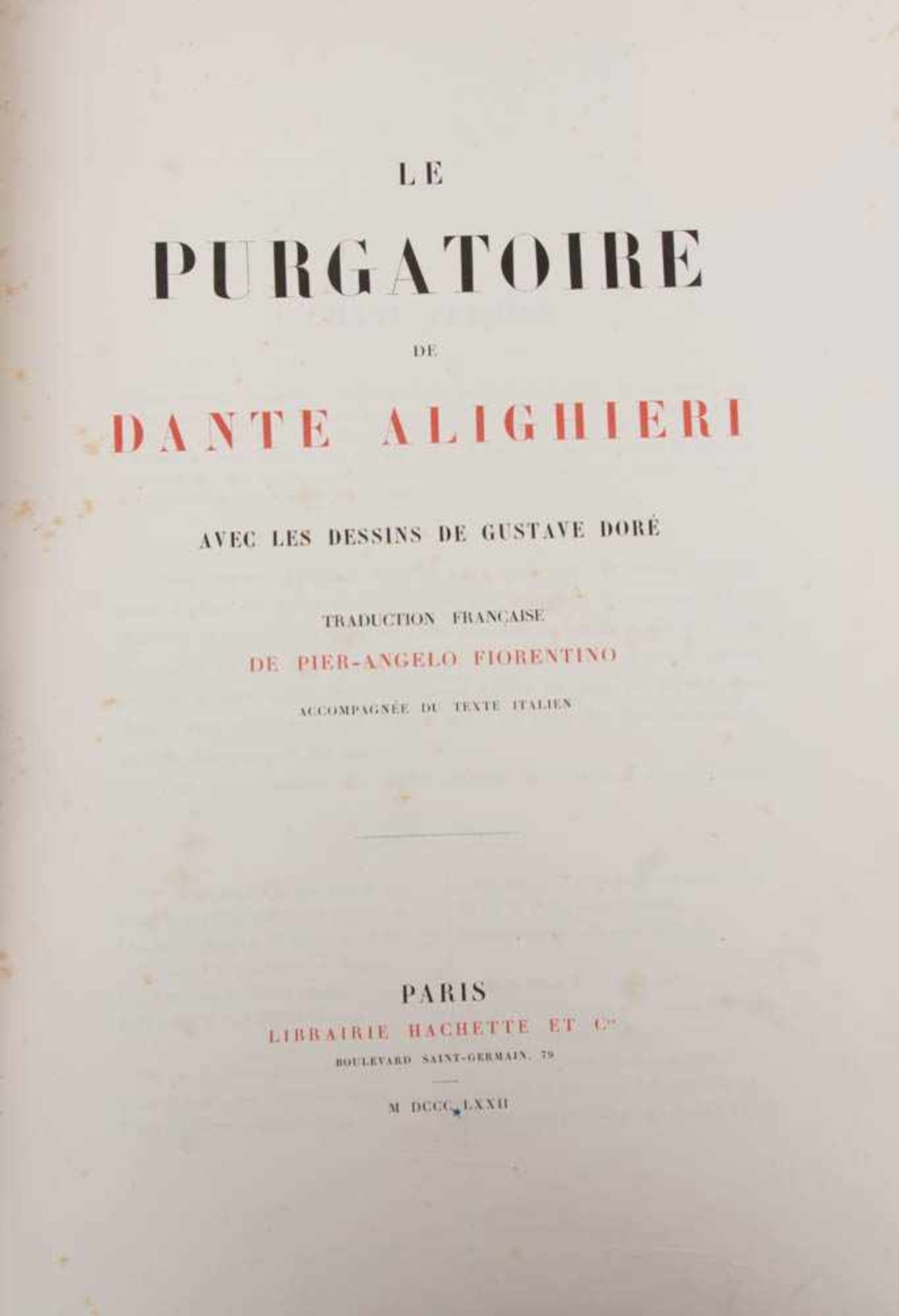 DANTE ALIGHIERI, Das Inferno und das Purgatorium & Paradise, illusrtiert- Gustave Doré, 1891. - Bild 7 aus 8