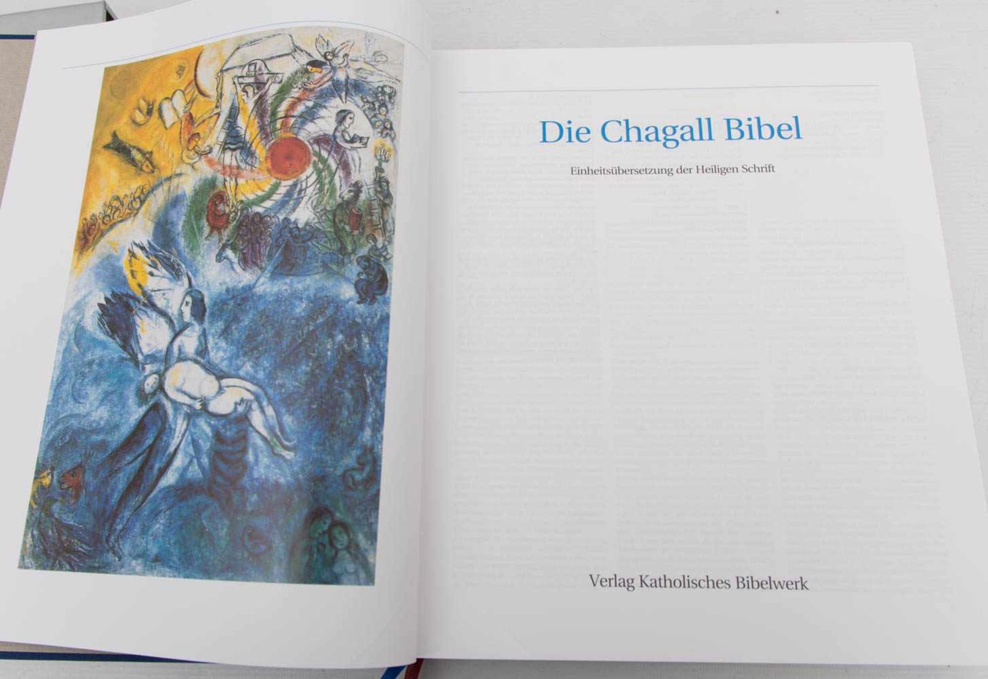 BIBEL MIT BILDERN VON MARC CHAGALL, katholisches Bibwelwerk 1998.Sehr guter Zustand28 x 33 cm - Bild 4 aus 4