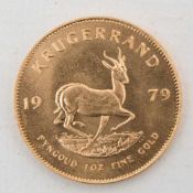 KRÜGERRAND, 1oz, 917/1000 Gold, 33,9 gramm, Südafrika 1979KRÜGERRAND, 1oz, 917/1000 Gold, 33,9