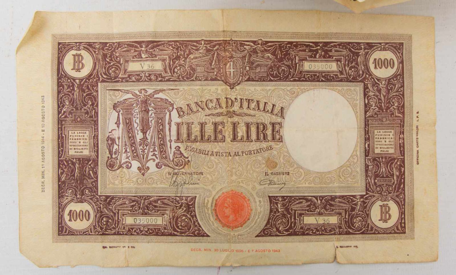 KONVOLUT ALTE BANKNOTEN, bedrucktes Papier, Deutsches Reich um 1910-1925Verschiedene Geldscheine aus - Bild 4 aus 13
