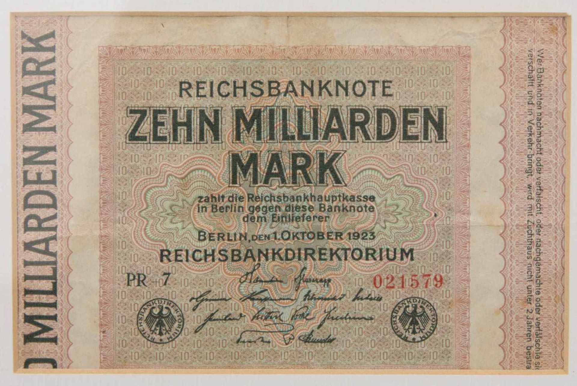 KONVOLUT ALTE BANKNOTEN, bedrucktes Papier, Deutsches Reich um 1910-1925Verschiedene Geldscheine aus - Bild 6 aus 13