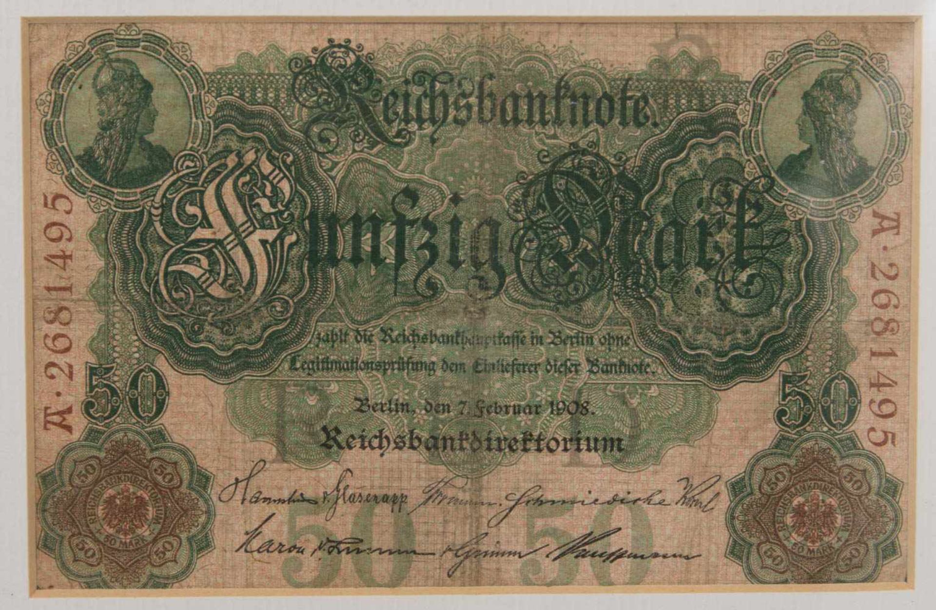 KONVOLUT ALTE BANKNOTEN, bedrucktes Papier, Deutsches Reich um 1910-1925Verschiedene Geldscheine aus - Bild 8 aus 13