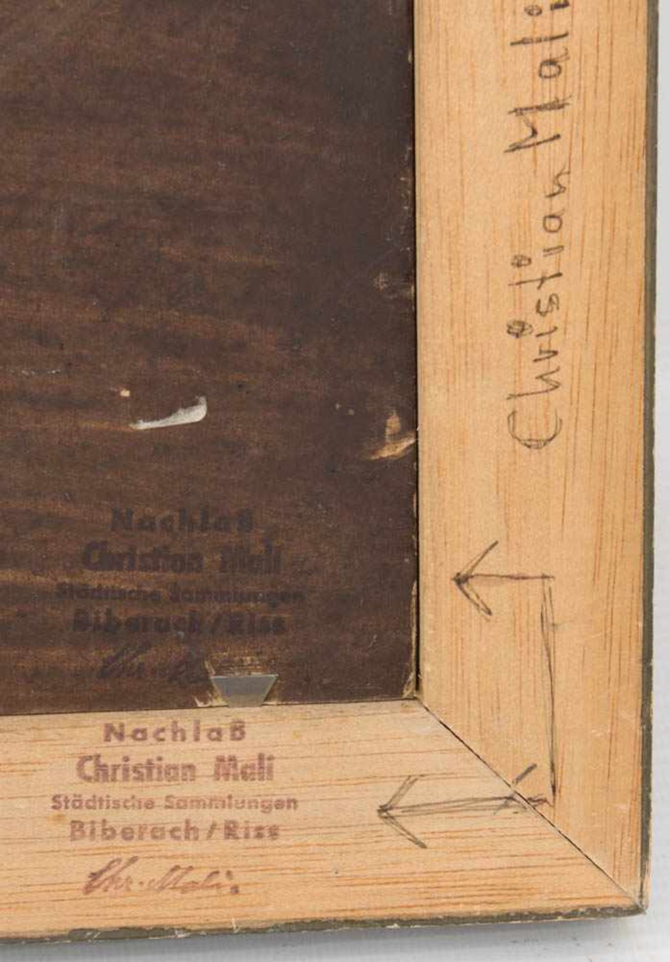CHRISTIAN MALI: GRAUGÄNSE, Öl auf Holzplatte, Nachlassstempel, 1880er-JahreChristian Friedrich - Bild 3 aus 4