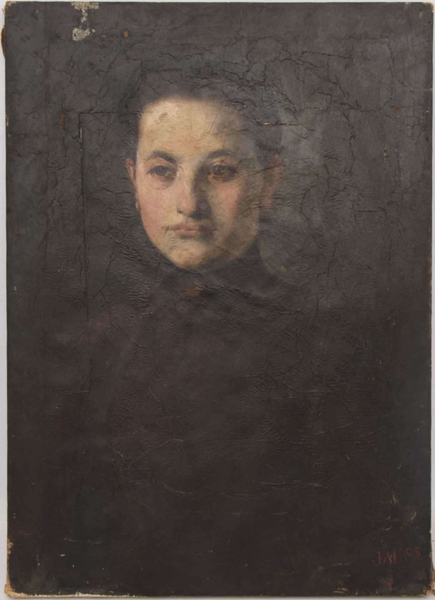 GEORG JAUSS, Damenportrait, signiert, Ende 19. Jhd.Portrait einer Dame. Signiert unten rechts.