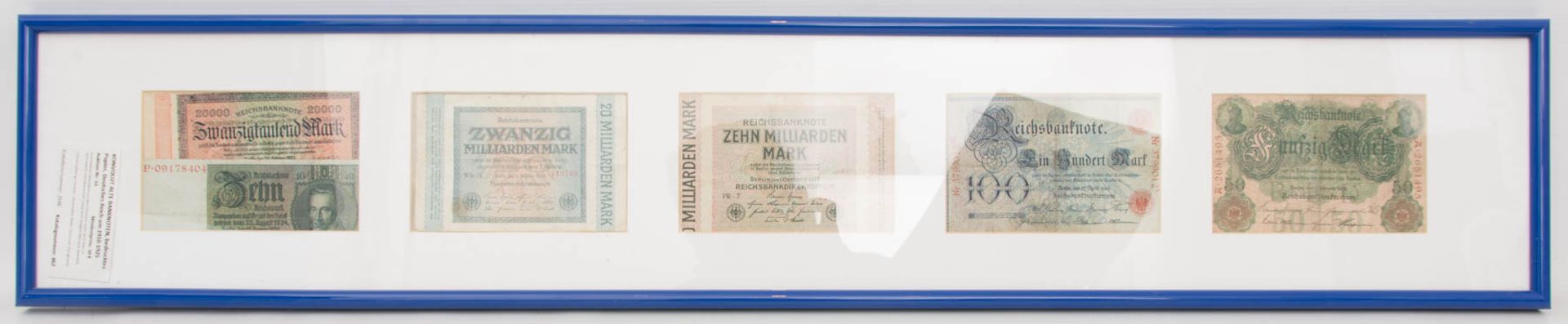 KONVOLUT ALTE BANKNOTEN, bedrucktes Papier, Deutsches Reich um 1910-1925Verschiedene Geldscheine aus