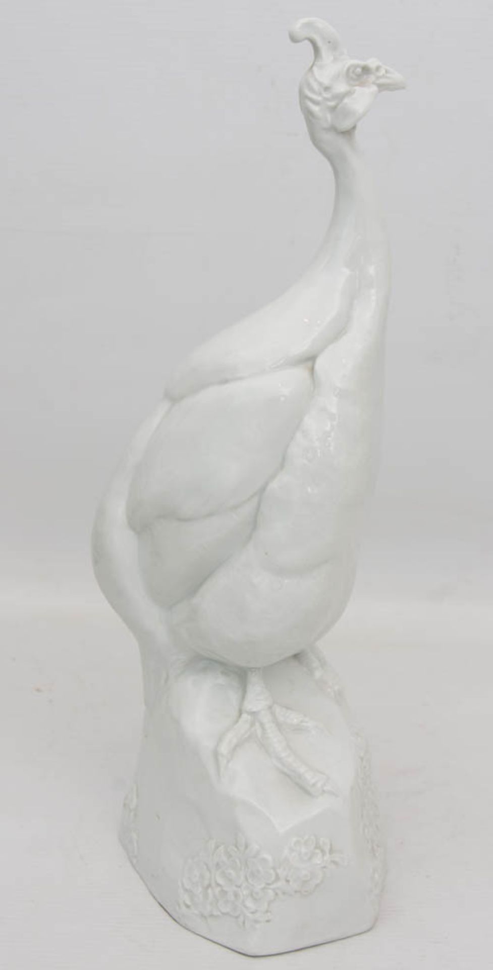 MEISSEN PORZELLAN „Perlhahn“, Modell Paul Walther, Weißporzellan glasiert, gemarkt, 1909Höhe: 35 cm. - Bild 4 aus 7