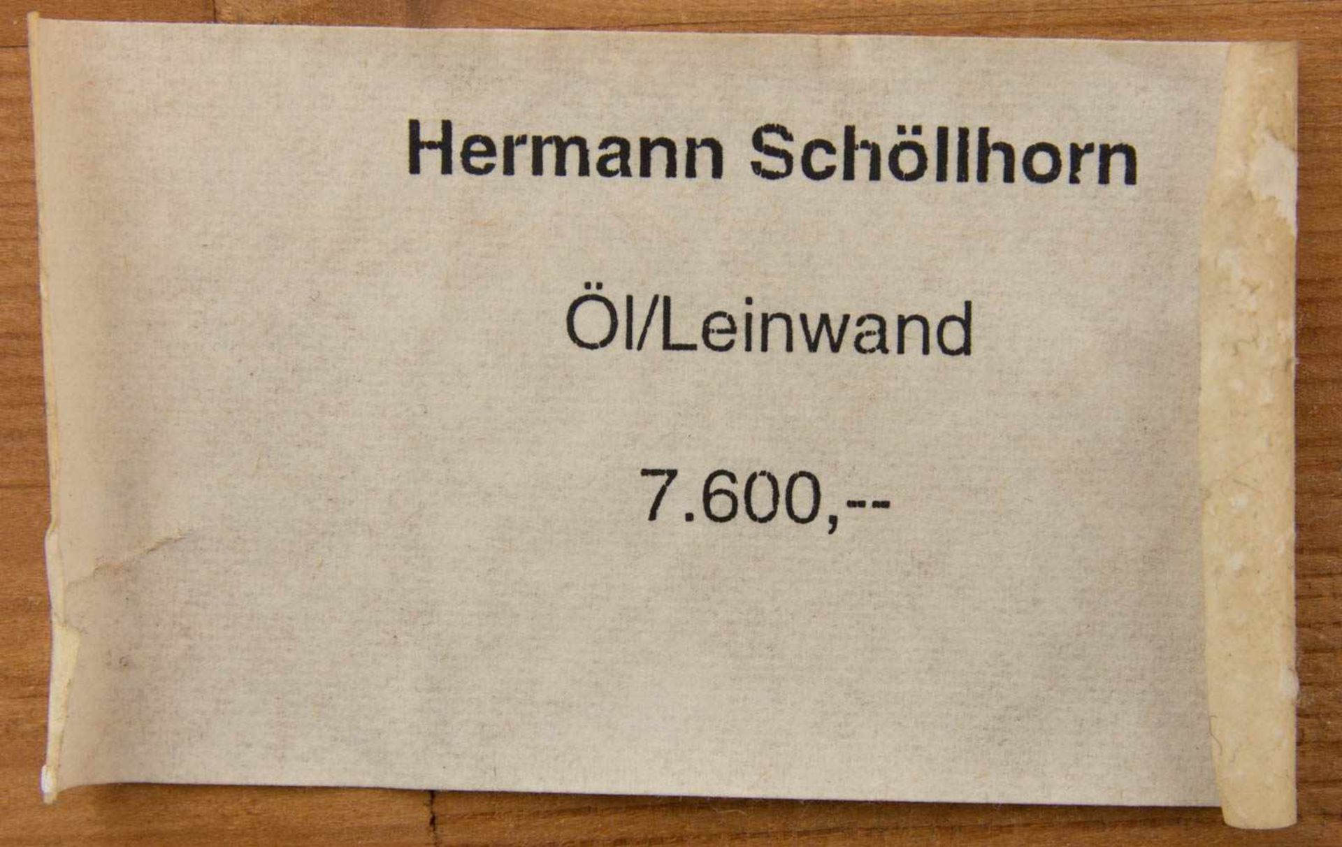 HERMANN SCHÖLLHORN: STILLLEBEN MIT KARPFEN, Öl/Leinwand, gerahmt, signiert u. datiertHermann - Image 4 of 6