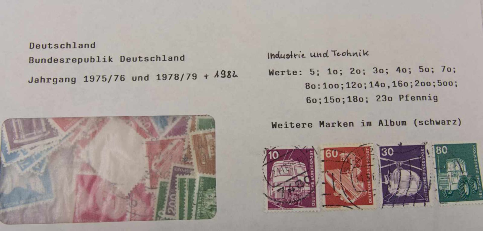 KONV. DEUTSCHER BRIEFMARKEN, Deutschland, 1945-1990.Nach Besatzungszonen in Umschlägen aufbewahrte - Bild 19 aus 29