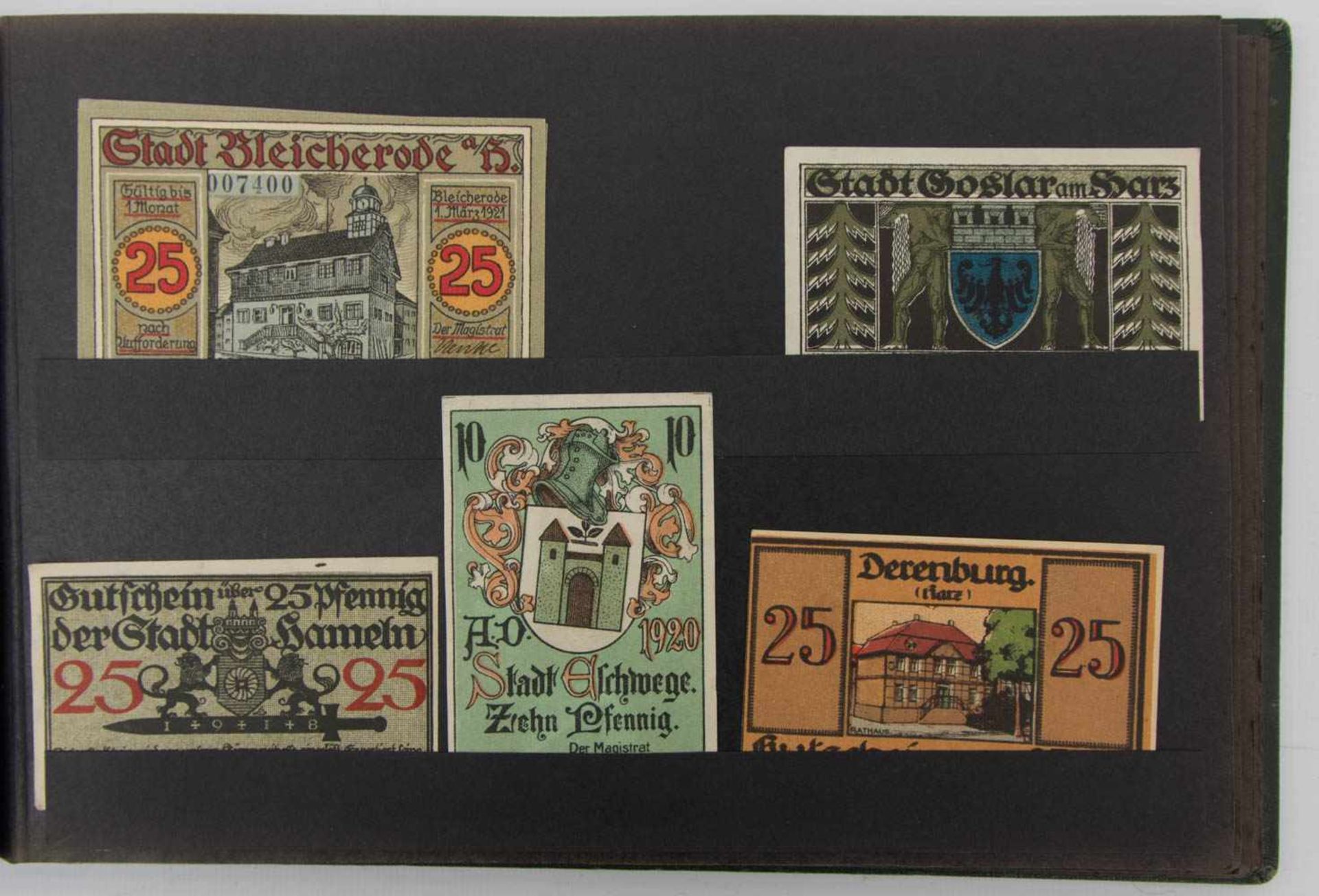 NOTGELD-ALBUM, Notgeld aus verschiedenen deutschen Städten, Anfang 20. Jh.26 x 17 cm - Bild 6 aus 12