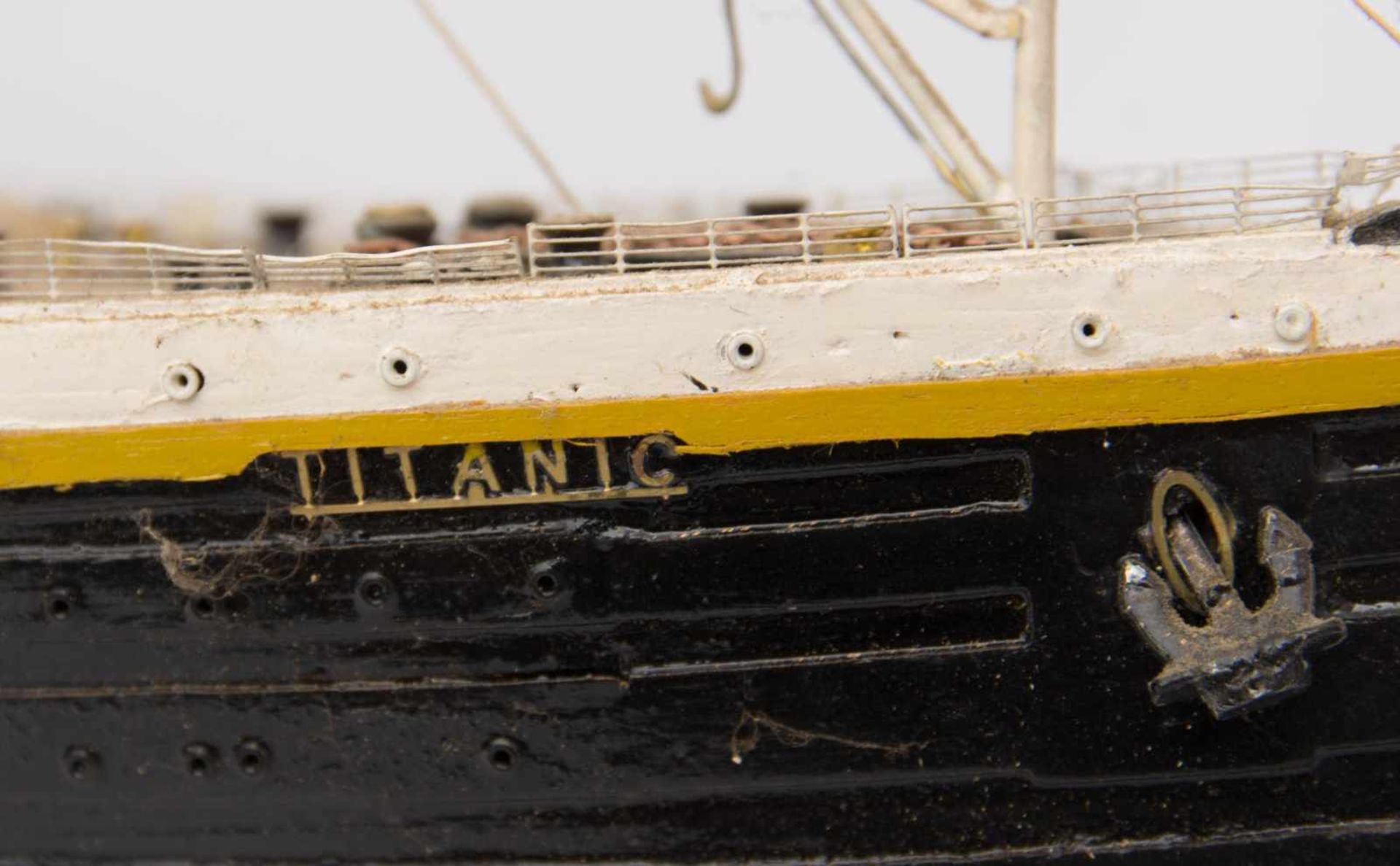 MINIATURSCHIFF TITANIC, Holz u.a, Deutschland, 20. Jh.Bedarf Reinigung, sonst guter Zustand.107 x 32 - Bild 7 aus 14