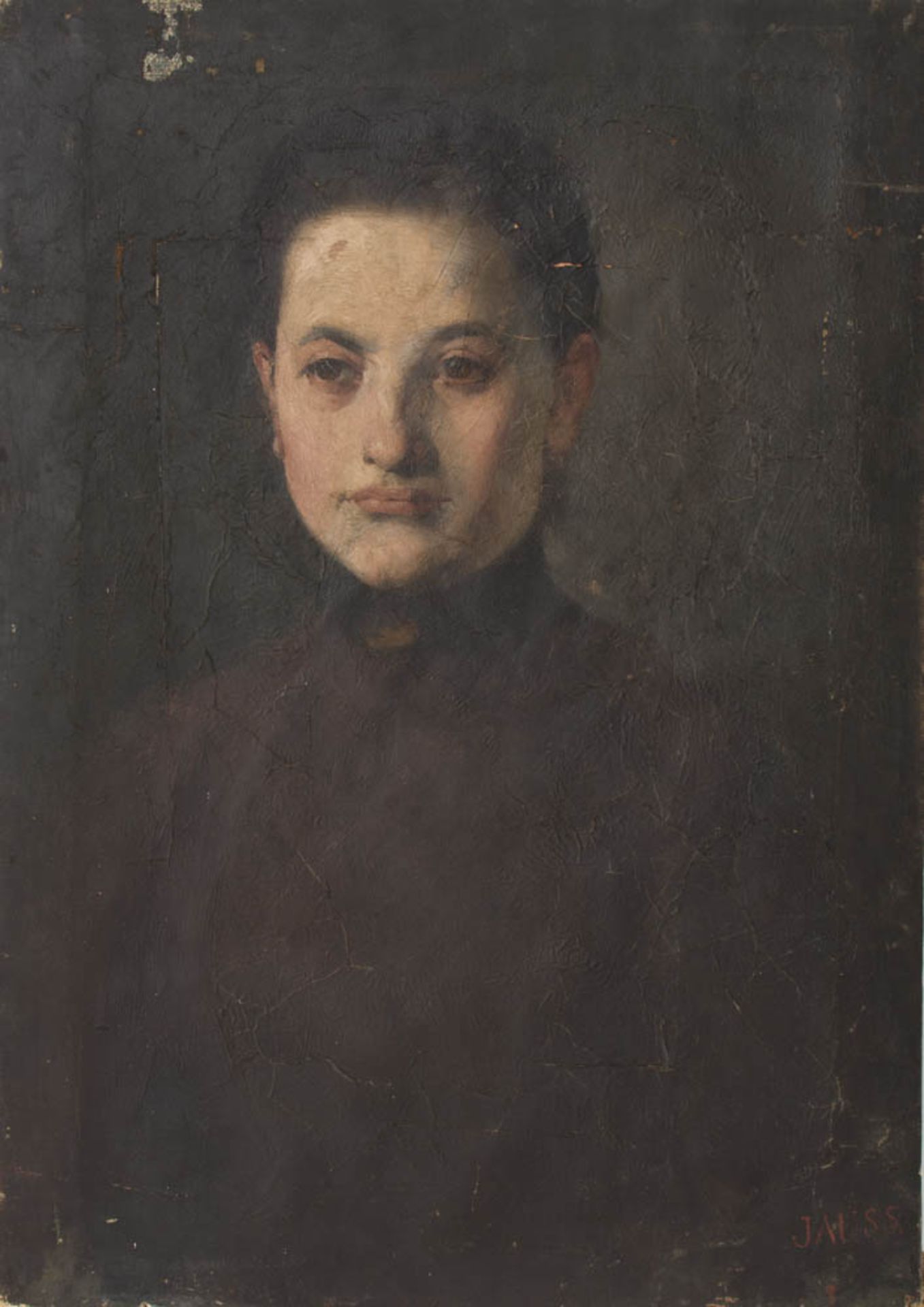 GEORG JAUSS, DAMENPORTRAIT, signiert, Ende 19. Jh.Portrait einer Dame. Signiert unten rechts.Nicht - Bild 3 aus 6